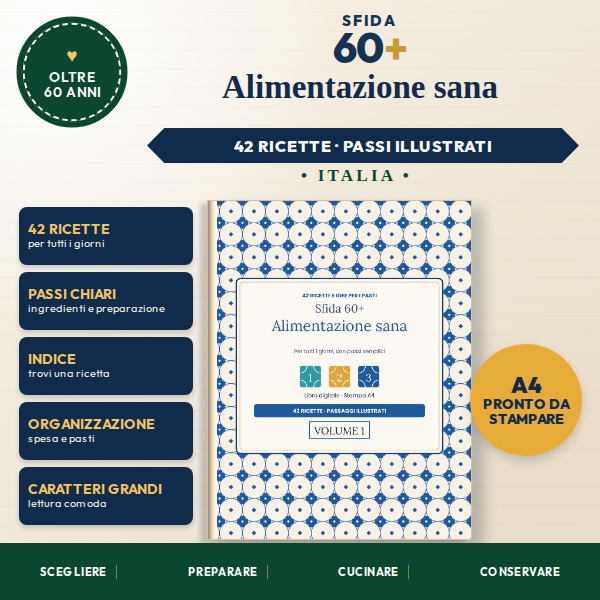 Immagine del prodotto Sfida 60+ Italia — Alimentazione sana — Volume 1