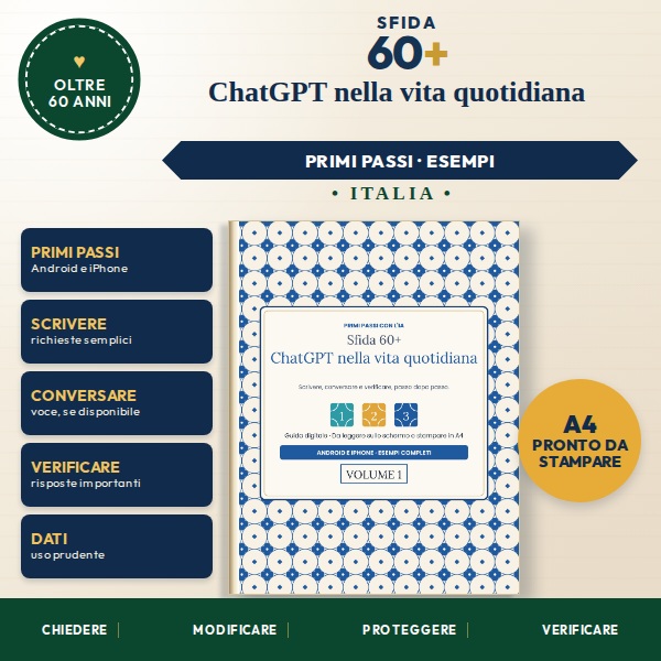 Immagine del prodotto Sfida 60+ Italia — ChatGPT nella vita quotidiana — Volume 1